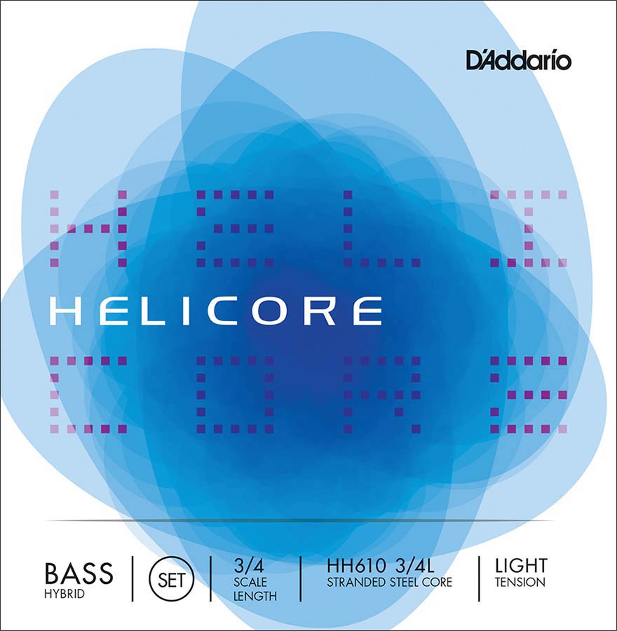 D'Addario HH610-34L Contrabassnarenset 3/4 Light Nikkel