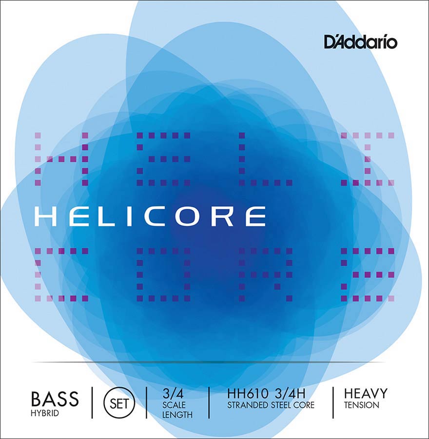 D'Addario HH610-34H Contrabassnarenset 3/4 Heavy Nikkel