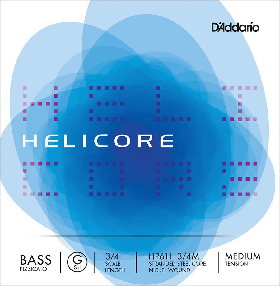 D'Addario HP611-34M Contrabassnaar G-1 3/4 Medium Nikkel