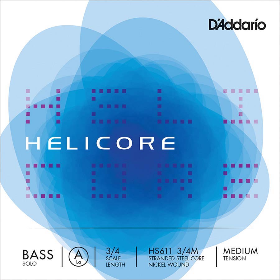 D'Addario HS611-34M Contrabassnaar A-1 3/4 Medium Nikkel