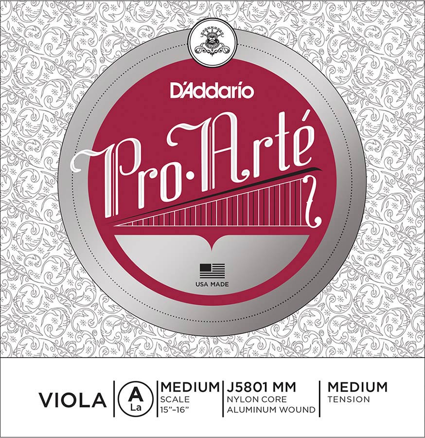 D'Addario J5801-MM Altvioolsnaar A-1 15"+ Medium Aluminium