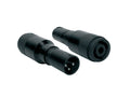 Boston SPKA-40 Verloop plug, speaker 4-polig male zwart metaal, XLR male