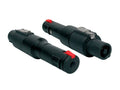 Boston SPKA-50 Verloop plug, speaker 4-polig female zwart metaal, 6,3mm jack female st.+lock