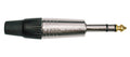 Boston S-3C Jack plug, 6,3mm, 3-polig, aluminium, rubber 7,5mm