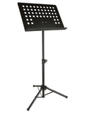 Boston OMS-302 Metalen orkestlessenaar, zwart, geperforeerd afneembaar blad, 48x35cm