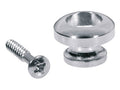Boston EP-R-C Strap buttons, metaal, chroom, met schroef, rond model, diameter 14mm, 2-pack