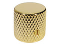 Boston KG-205 Dome knob, metal, diam 19,0 x19,0mm, with set screw, shaft size 6,1mm, gold