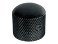 Boston KB-220 Dome knob, metal, diam 18,0 x18,0mm, with set screw allen type, shaft size 6,1mm, black
