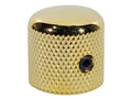Boston KG-220 Dome knob, metal, diam 18,0 x18,0mm, with set screw allen type, shaft size 6,1mm, gold