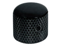 Boston KB-225 Dome knob, metal, diam 15,0 x14,0mm, with set screw allen type, shaft size 6,1mm, black