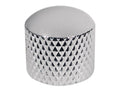 Boston KCH-235 Dome knob, metal, diam 19,0 x19,0mm, push on, shaft size 6,0mm, chrome