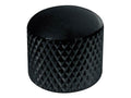 Boston KB-235 Dome knob, metal, diam 19,0 x19,0mm, push on, shaft size 6,0mm, black