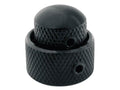 Boston KB-270 Double dome knob, metal, 14x11 + 19x10mm, with set screws allen type, shaft size 3,0 + 6,0, black