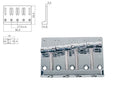 Boston BB-204-C Brug-staartstuk, Jocker/ Puncher bass, pitch 20mm, chroom
