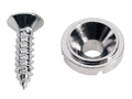 Boston SH-3-C Snaargeleider, knoop model, chroom, inclusief schroef, diameter 10mm, hoogte 5mm