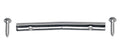 Boston SH-11-C Snaargeleider, staaf model, chroom, voor 6-snarige, inclusief schroeven
