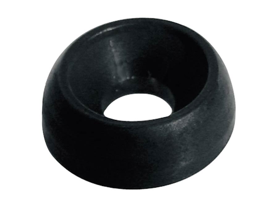 Boston W-730-B Halsrevetten, zwart 14,0mm, 4 stuks