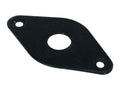 Boston JP-6-B Jack plate, diamant vorm, schuin metaal, zwart