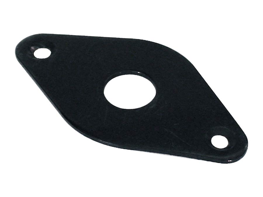 Boston JP-6-B Jack plate, diamant vorm, schuin metaal, zwart