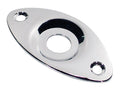 Boston JP-7-C Jack plate, football vorm, verzonken gat, schuin metaal, chroom