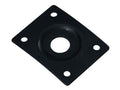 Boston JP-1-B Jack plate, rechthoekig, verzonken gat, schuin metaal, zwart