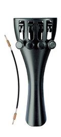 altvioolstaartstuk, 39,5-41,5 cm, synthetisch, zwart, met 4 fijnstemmers