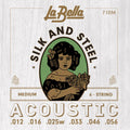 La Bella Silk & Steel Akoestische gitaarsnaren Medium 0012-0016-0025-0033-0046-0056