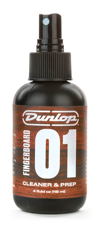 Dunlop: "01" Cleaner & Prep Fingerboard Polish, 4 Oz. Bottle With Pump Spray
