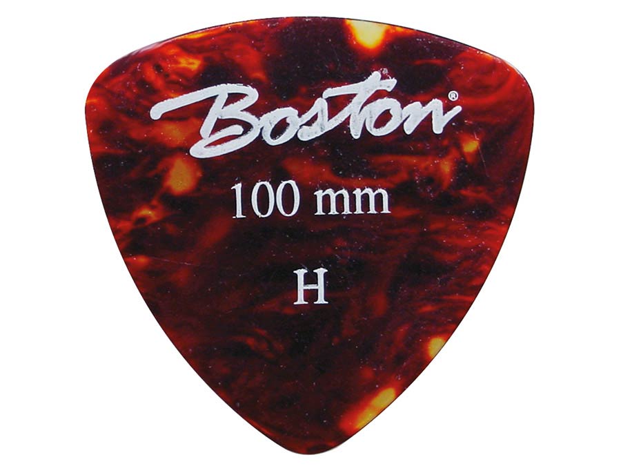 Boston PK-40-H 1.00 mm. plectrums, celluloid, tortoise, heavy, standaard driehoekig model, 24-pack
