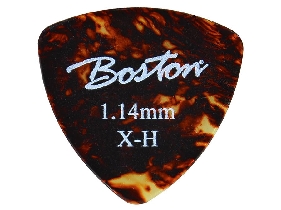 Boston PK-40-XH 1.20 mm. plectrums, celluloid, tortoise, extra heavy, standaard driehoekig model, 24-pack