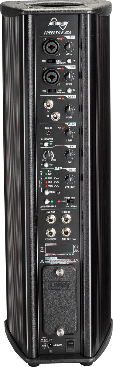 Laney AH4X4 Audiohub battery powered, 4 x 4"
