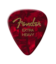 Fender 1980351609 Premium Celluloid 351 Shape Plectrums Extra Heavy Red Moto 12-Pack