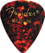 Fender 1980351800 Classic Celluloid 351 Shape Plectrums Medium Tortoise 12-Pack