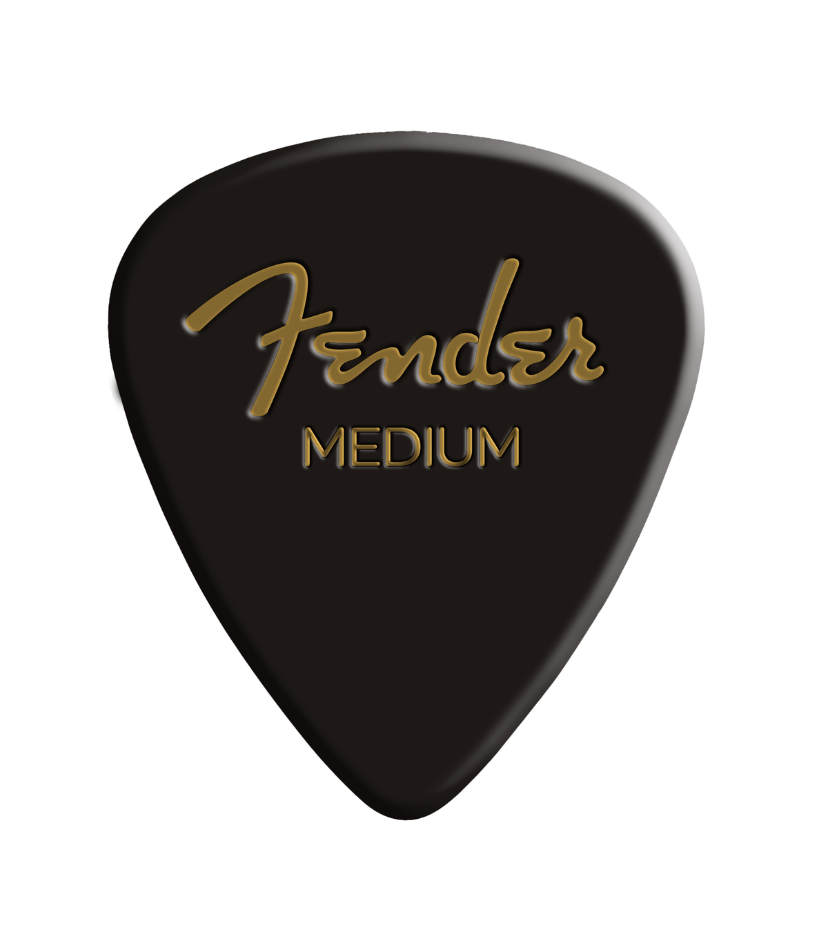 Fender 1980351806 Premium Celluloid 351 Shape Plectrums Medium Black 12-Pack