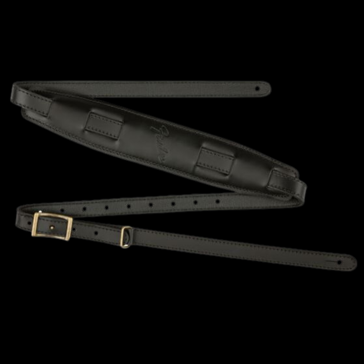 Fender 0990689106 Long Vintage Saddle Gitaarband Zwart