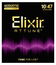Elixir Attune Phosphor Bronze Akoestische Gitaarsnaren Extra Light 10-47
