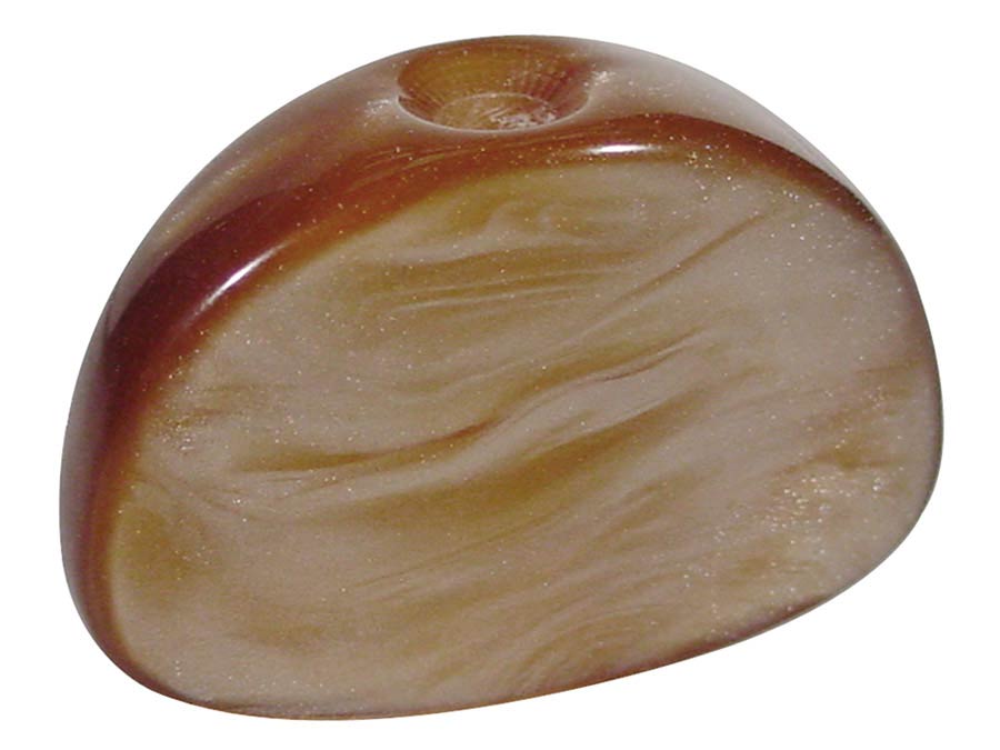 Boston BUT-18-AM Mechaniekknoppen, parelmoer, amber, schroefmodel, 23x16mm, 6-pack