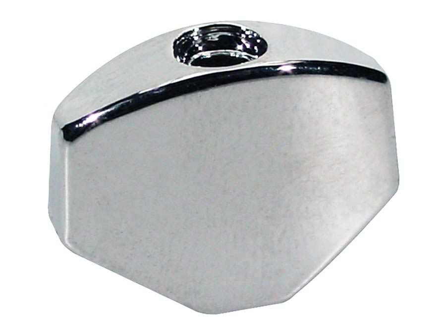 Boston BUT-37-C Mechaniekknoppen, metaal, verchroomd, schroefmodel, 19x14mm, 6-pack