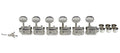 Boston 62-NL Stemmechanieken voor gitaar, nikkel, 6x links, vintage style, metalen knoppen