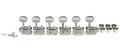 Boston 62-CL Stemmechanieken voor gitaar, chroom, 6x links, vintage style, metalen knoppen
