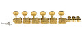 Boston 62-GL Stemmechanieken voor gitaar, goud, 6x links, vintage style, metalen knoppen