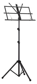 Boston MS-50-BK Lessenaar, opvouwbaar, extra hoog, zwart, 50x23 cm blad, buisdiameter: 1,9 cm, incl. draagtas