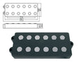 Boston PU-966-BK Pickup MM-model, black, ceramic, 4 conductors, 6-string