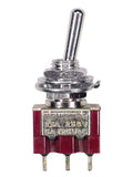 Boston SW-160-N Mini toggle switch 2-way, on-on, 2-pole, nickel