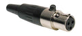 Boston MINI-3-FV Mini xlr plug, female, 3-polig, nikkel