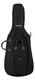 Boston CT-344-BK Cello bag 23mm padded 4/4, black, resistant nylon cover, 2 straps, various pockets