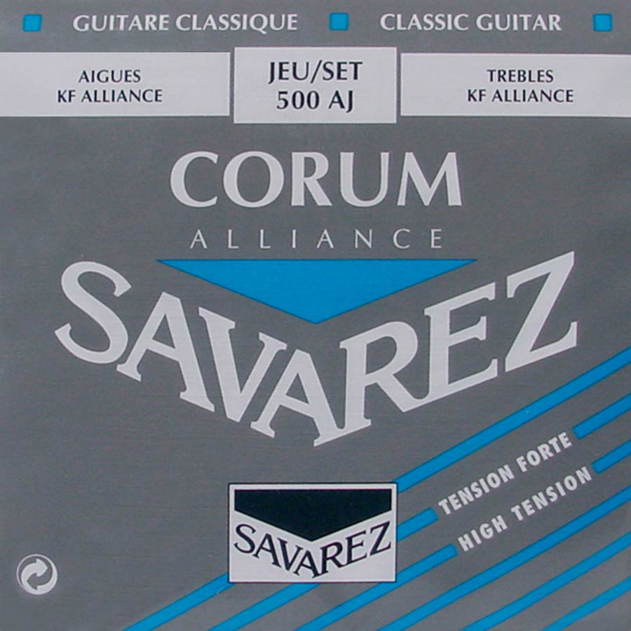 Savarez: Snarenset Klassieke Gitaar, Kf Composite Fiber, Silverwound Corum Basses, Hard Tension