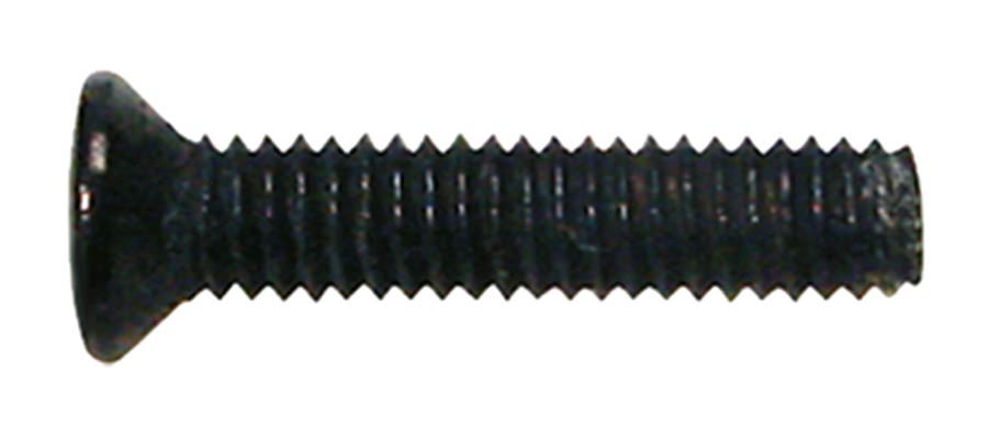 Boston PS-01-BK Pickup bolt, 2,6x12mm, 12pcs, flat countersunk, black