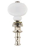 Boston UMH-200-WH Stemmechanieken voor ukelele, vernikkeld, witte knoppen, set van 4