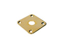 Boston JP-5-G Jack plate, vierkant, plat metaal, goud